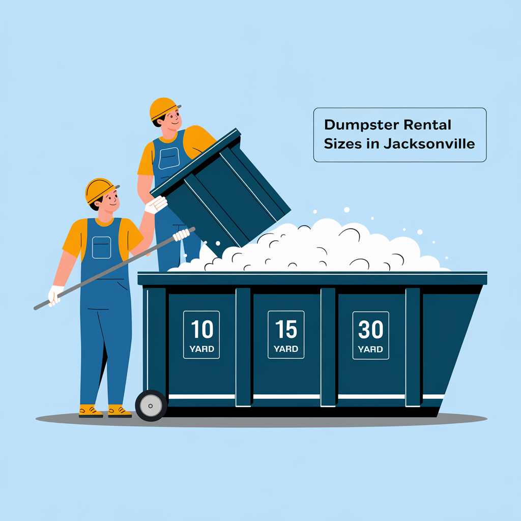 dumpster rental sizes in jacksonville